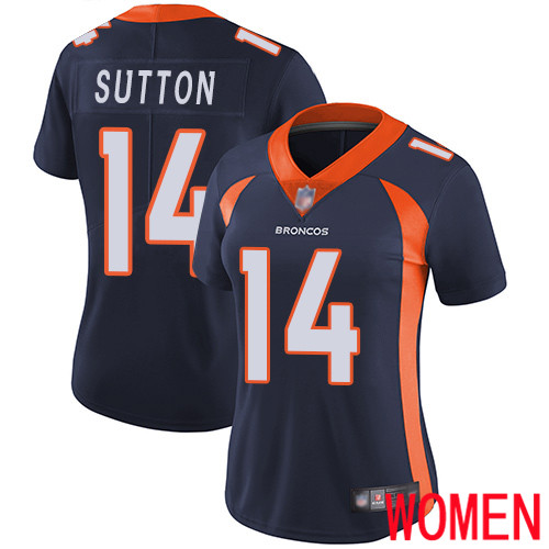 Women Denver Broncos #14 Courtland Sutton Navy Blue Alternate Vapor Untouchable Limited Player Football NFL Jersey->women nfl jersey->Women Jersey